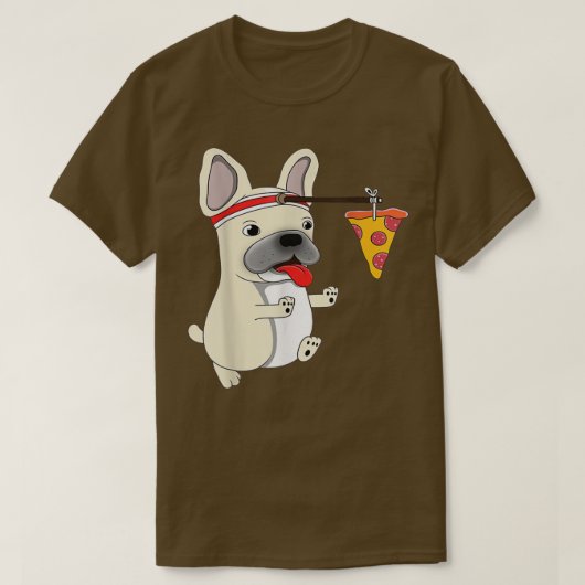 Dog Pizza Funny PUG T-Shirt (Design vorne)