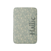 Dog Placemat - Sage Green Botanical, Personalized  Badematte (Vorderseite Vertikal)