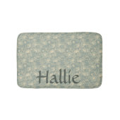 Dog Placemat - Sage Green Botanical, Personalized  Badematte (Vorderseite)