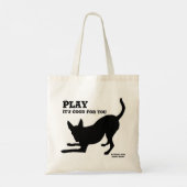 Dog Play Tote Bag Tragetasche (Rückseite)