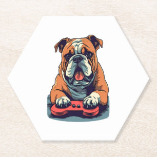 Dog Plays Videospiele Untersetzer