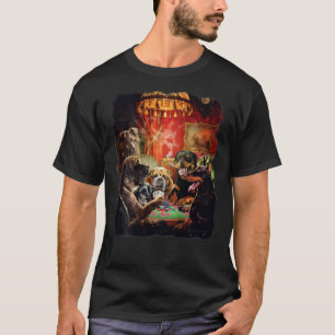 Dog Poker Cards T - Shirt