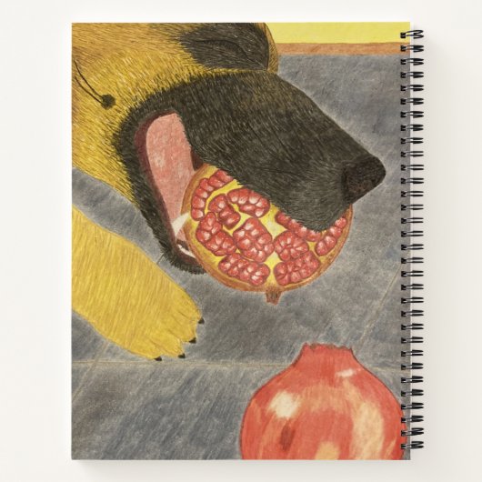 Dog&Pomegranate notebook Notizblock (Rückseite)