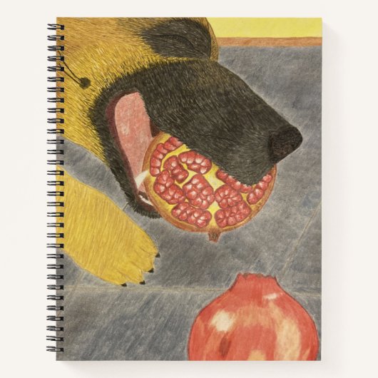 Dog&Pomegranate notebook Notizblock (Vorderseite)