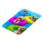 Dog Pool Party Magnet (Linke Seite)