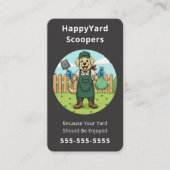 Dog Poop Scooper Pet Waste Removal Service Visitenkarte (Vorderseite)