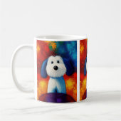 Dog Portrait Art Kaffee Tasse (Links)