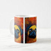 Dog Portrait Art Kaffee Tasse (Vorderseite Links)