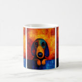 Dog Portrait Art Kaffee Tasse (Mittel)