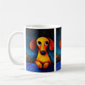 Dog Portrait Art Kaffee Tasse (Links)