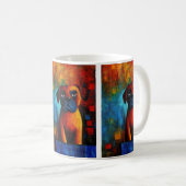 Dog Portrait Art Kaffee Tasse (VorderseiteRechts)