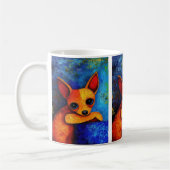 Dog Portrait Art Kaffee Tasse (Links)