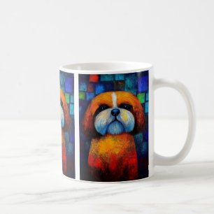 Dog Portrait Art Kaffee Tasse