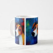 Dog Portrait Art Kaffee Tasse (Vorderseite Links)