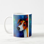 Dog Portrait Art Kaffee Tasse (Links)