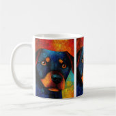Dog Portrait Art Kaffee Tasse (Links)