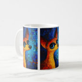 Dog Portrait Art Kaffee Tasse (Vorderseite Links)