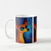 Dog Portrait Art Kaffee Tasse (Links)