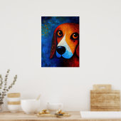 Dog Portrait Art Poster (Küche)