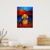 Dog Portrait Art Poster (Küche)