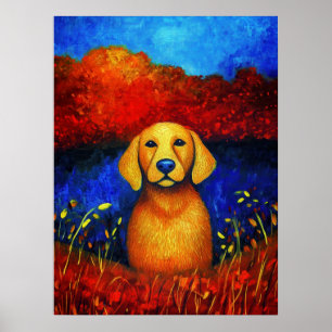 Dog Portrait Art Poster