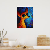 Dog Portrait Art Poster (Küche)