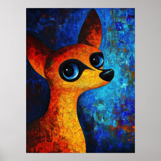 Dog Portrait Art Poster (Vorne)