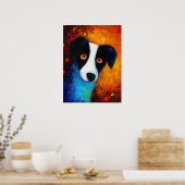 Dog Portrait Art Poster (Küche)
