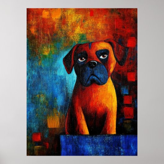 Dog Portrait Art Poster (Vorne)
