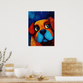 Dog Portrait Art Poster (Küche)