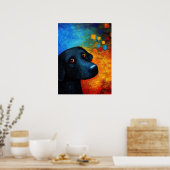Dog Portrait Art Poster (Küche)
