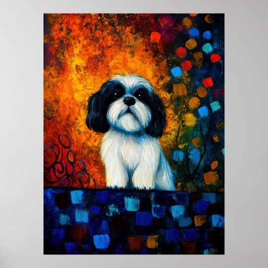 Dog Portrait Art Poster (Vorne)