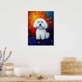 Dog Portrait Art Poster (Küche)