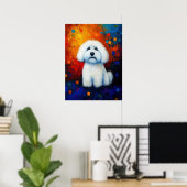 Dog Portrait Art Poster (Heimbüro)