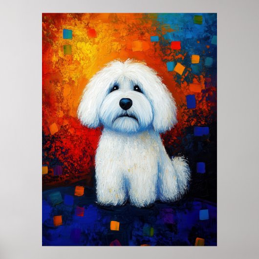 Dog Portrait Art Poster (Vorne)