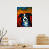 Dog Portrait Art Poster (Küche)