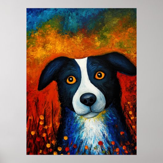 Dog Portrait Art Poster (Vorne)