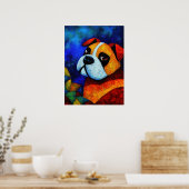 Dog Portrait Art Poster (Küche)