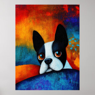 Dog Portrait Art Poster