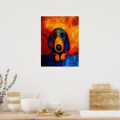 Dog Portrait Art Poster (Küche)