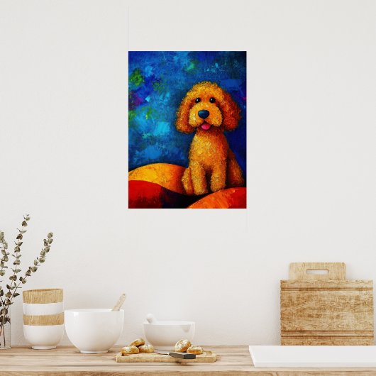 Dog Portrait Art Poster (Küche)
