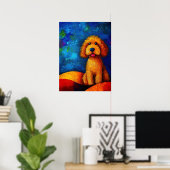 Dog Portrait Art Poster (Heimbüro)