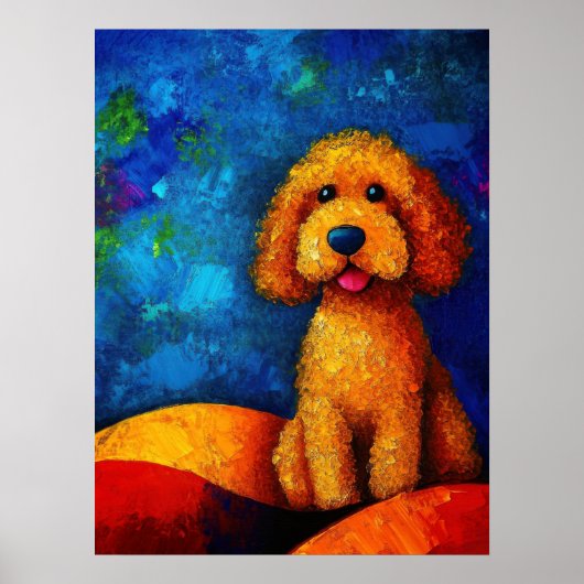 Dog Portrait Art Poster (Vorne)