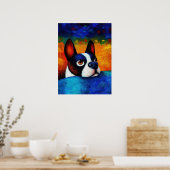 Dog Portrait Art Poster (Küche)