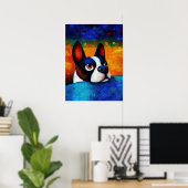 Dog Portrait Art Poster (Heimbüro)