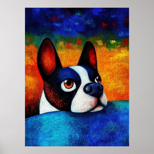 Dog Portrait Art Poster (Vorne)