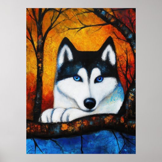 Dog Portrait Art Poster (Vorne)