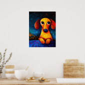 Dog Portrait Art Poster (Küche)