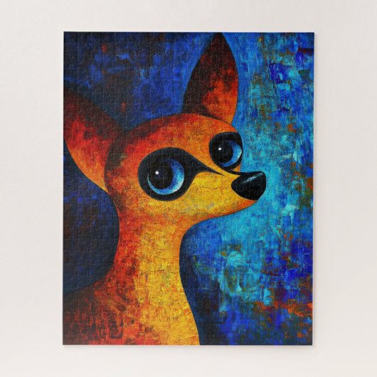 Dog Portrait Art Puzzle (Vertikal)