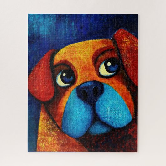 Dog Portrait Art Puzzle (Vertikal)